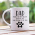 YouNique Designs Dog Dad Mug, 11 Ounces, White, Dog Dad Gifts