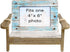 EXCELLO GLOBAL PRODUCTS Beach Chair Photo Frame: Holds 4x6 Horizontal Photo. Rustic Picture for Tabletop Display with Nautical Beach Themed Home Decor