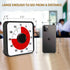 Secura 60-Minute Visual Countdown Timer, 7.5-Inch Oversize Classroom Visual Timer for Kids and Adults, Durable Mechanical Kitchen Timer Clock with Magnetic Backing (Red)