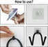 Cowboy Hat Rack Hat Holder Hat Organizer Hat Hanger Hat Wall Mount - Adhesive Metal Hooks - Easy to install - 4 Pack - No Hat