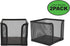 Mind Reader 2-Pack Metal Mesh Memo Pad Holder, Black
