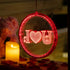 Valentines Day Window Decorative Light Backdrop String Lights Decorative Red Love Valentine Lights for Windows Pathway Patio Bedroom Party Holiday Wall Decoration (I Love U)