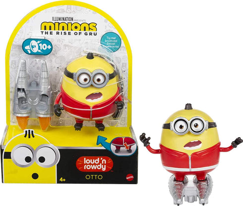 Minions: Loud 'n Rowdy Otto Talking Action Figure with Kung Fu Rocket Skates Toy, Kids Gift Ages 4 Years & Older