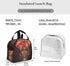 African American Woman Lunch Bag for Women Insulated Lunch Box with Front Pocket for Work Reusable Cooler Tote Bag for Office School Picnic Hiking Beach