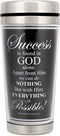 Success in God John 15:5 Black 16 Oz. Stainless Steel Insulated Travel Mug with Lid