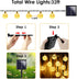 BHCLIGHT 2-Pack 100 LED 32FT Crystal Globe Solar String Lights Outdoor, Waterproof Solar Lights Outdoor Decorative with 8 Modes, Solar Powered Patio Lights for Garden Yard Party Christmas,Warm White