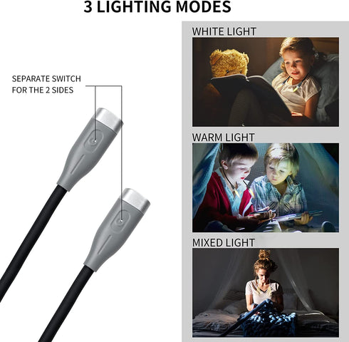 Book Light, Book Light for Reading in Bed, Fast Recharge, Neck Reading Light Slim with 3 Modes, Super Flexy, Hands Free Versatile Neck Light, Up to 70 Hours.Gift for Knitting, Sewing, Camping(Grey)