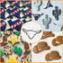 Aoerfes Western Cookie Cutters 6 Piece Texas Cutter Set, Cowboy Hat,Longhorn, Cowboy Boot ,Cactus, Round Shaped Stainless Steel Molds for Party Making Muffins, Cake Fondant Biscuits,Sandwiches