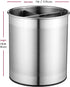 Extra-Large Stainless Steel Kitchen Utensil Holder - 360° Rotating Utensil Caddy - Weighted Base for Stability - Utensil Crock With Removable Divider for Easy Cleaning - Countertop Utensil Organizer.