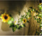 2 Pack Artificial Sunflower String Lights, Fielegen 40 LED 13 FT Sunflower Garland with Lights Battery Powered Flower Fairy String Lights for Indoor Bedroom Wedding Home Garden Decor