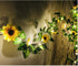 2 Pack Artificial Sunflower String Lights, Fielegen 40 LED 13 FT Sunflower Garland with Lights Battery Powered Flower Fairy String Lights for Indoor Bedroom Wedding Home Garden Decor