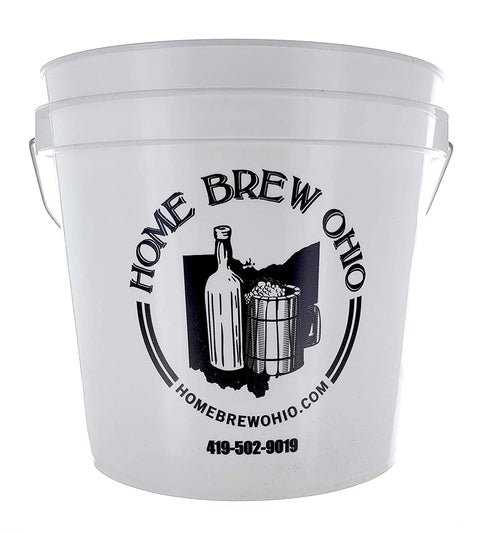 2 Gallon Plastic Fermenter w/ drilled lid