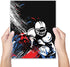 Football Watercolor Wall Art Decor Prints - Set of 4 (8x10) Inch Unframed Poster Photos - Bedroom