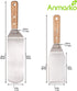 Professional Metal Spatula Set - Stainless Steel Spatula and Griddle Scraper - Heavy Spatula Griddle Accessories Great for Cast Iron Griddle BBQ Flat Top Grill - Commercial Grade
