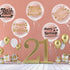 42 Pieces Birthday Bobo Balloon Decorations Include 30 Pieces 18 Inch Bubble Transparent Balloons and 12 Pieces Happy Birthday Bobo Balloon Stickers for Birthday Party Indoor and Outdoor Supplies