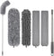 Microfiber Dusters for Cleaning, Duster with Extension Pole 30-100 Inches, FUUNSOO Extendable Long Feather Duster for Cleaning Ceiling Fan Duster High Ceiling Fan, Cobweb, Lights, Blinds