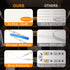 Under Cabinet Lights, 10 PCS LED Strip Lighting for Kitchen 16.4ft Dimmable with Remote Control and Adapter, Timing Warm White Under Counter Lights for Kitchen Closet Bookshelf Bedroom - 3000K