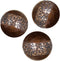 Schonwerk Walnut Decorative Orbs for Bowls and Vases (Set of 3) Resin Sphere Balls for Living, Dining Room, Coffee Table Centerpiece Home Decor - Great Gift Idea (Crackled Mosaic)