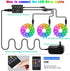 Led Lights for Bedroom, L8star 50ft Rgb Led Strip Lights with Bluetooth and Remote Control Sync to Music