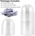 50 Pack 9oz Plastic Clear Dessert Cups with Dome Lids No Hole Disposable Snack Bowls for Ice Cream, Cake, Fruit, Parfait, Pudding and Jello Shot