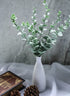 Miracliy 36 PCS Artificial Eucalyptus Stems with Frost, Faux Eucalyptus Leaves Greenery Stems for Vase Home Party Wedding Decoration€¦