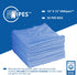 Microfiber Rags in A Box (50 Count) - Mwipes - 10" x 12" Reusable Wipes for Cleaning - Edgeless Terry Towels, Shop Rags, Wash, Dust, Disposable, House, Small Cleaning Cloths (Blue)