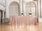 PartyDelight 60" x 102" Rose Gold Sequin Tablecloth for Wedding, Baby Shower, Birthday, Banquet, Christmas, and Banquet.