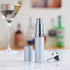 True Martini Atomizer Bar Mister with Refillable Funnel for Vermouth Spray Glass Canister with Stainless Steel Case, 1 Count (Pack of 1), Silver