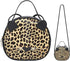 Cute Cat Purse Leopard Crossbody Bag Mini Shoulder Bag Handbags for Kids Women Teens Girls (Brown)