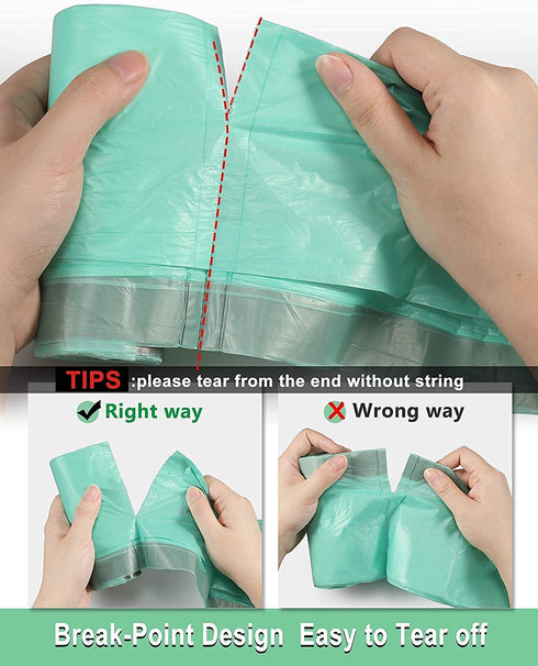 Small Trash Bags,2 Gallon Strong Drawstring Mini Trash Bags(125 Counts),Small Trash Bags, Small Garbage Bags for Bathroom Can? Bedroom,Office,Kitchen,Code R fit 10 Liter, 2,2.5,3 Gal