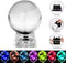 MerryNine Photograph CrMerryNine Crystal Meditation Ball Globe, ystal Ball with A Stand, K9 Crystal Sunshine Catchers Ball, Home Decoation Ornaments, Photography Accessory (80mm/3.2" with Led Stand)