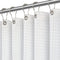 Lampling Waffle Shower Curtain White Fabric Hotel Luxury Textured Modern Farmhouse Waterproof Bathroom Curtain Cloth Pretty Elegant Spring Shower Curtains Sets 72" x 72"