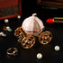 QIFU Hand Painted Enameled Cinderella Pumpkin Carriage Decorative Hinged Jewelry Trinket Box Unique Gift for Family