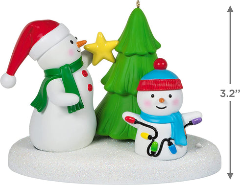 Hallmark Keepsake Christmas Ornament 2021, Tangled Up in Christmas Snowmen, Musical