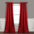 Lush Decor Curtains-Grommet Panel with Insulated Blackout Lining, 95 in L Pair, Red