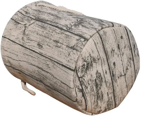 Jacone Stylish Tree Stump Shape Design Storage Basket Cotton Fabric Washable Cylindric Laundry Hamper with Rope Handles, Decorative and Convenient for Kids Bedroom