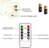 Kelon Flameless LED Pillar Candles, String Lights Embedded Flickering Candles with Remote&Timer, Real Wax Electronic Candle for Valentine's Day, Bedroom, Table Centerpiece Ornaments