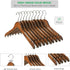 Nature Smile Solid Gugertree Wood Shirt and Dress Hangers with Notches with Anti-Rust Chrome Hook Pack of 10 (Retro)