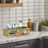 Y&ME Wood Toilet Paper Basket Bathroom Toilet Decor Box with Mason Jar, Wooden Bathroom Over Toilet Paper Storage Box, Farmhouse Table Counter Organizer Decor for Bathroom, Living Room, Kitchen