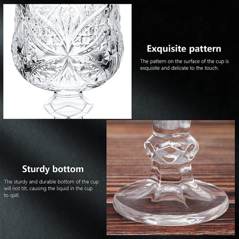 12 Pieces Shot Glasses with Base Clear Cordial Glasses 1.7 Oz Crystal Glasses Crystal Shot Glasses Mini Beer Cognac Glasses Round Sherry Glasses for Liqueur Tequila Whiskey Drinking After Dinner Drink