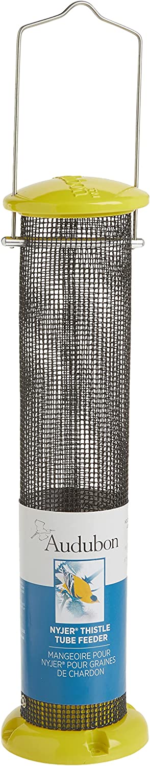 Woodlink NAWLNT Audubon Die Cast Aluminum Finch Screen Tube Wild Bird Feeder, 13-Inch,beige