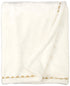 Levtex Baby - Night Owl Plush Blanket - Appliqued and Embroidered Owl with RIC Rac Trim - Owl Love You Forever - Grey, Tan and Cream - Nursery Accessories - Blanket Size: 30 x 40 in.