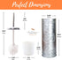 Autumn Alley Rustic Toilet Brush and Holder Set for Farmhouse Bathroom - Galvanized Toilet Bowl Brush with Holder Adds Farmhouse Style to Your Rustic Bathroom Decor- Galvanized Bathroom Accessories