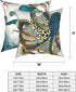 AOOPUC Marine Octopus Nautical Cushion Cover Throw Pillow Covers Set of 2 Outdoor Sofa Decor Squid Sea Animals Teal Golden Pillow Cases Cotton 18 X 18 Inches Square for Couch Sofa Bedroom Chair