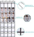 REGELETO Over the Door Shoe Organzier with 28 Large Pocket, Hanging Shoe Rack for Door Large Capacity Shoe Organizer Holder with 4 Metal Hooks (28 Pockets)