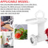 Meat Grinder Blade Food Grinding Blade Stainless Steel Knife Cutter Replacement for Size 5 Meat Grinder Stand Mixers Accessories (4)