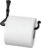RTZEN Bathroom Toilet Paper Holder - Handcrafted Rustic Wrought Iron Wall Decor Toilet Roll Holder - Black Matte Wall Mount Toilet Paper Bar for Modern Farmhouse Bathroom Decor