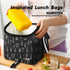 VLM Lunch Bags for Women,Leakproof Insulated Floral Lunch Box with Adjustable Shoulder Strap Reusable Zipper Cooler Tote Bag for Work,Picnic,Camping (Floral 2)