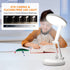 ONEFIRE Desk Lamp Kids Desk Lamp Small Desk Lamp, 8 Brightness Desk Lamps Office Portable & Foldable, Cute Desk Lamp White Desk Lamp Study Lamp, Battery Operated Lamp Rechargeable Lamp Cordless Lamp