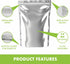 Samoish 1 Quart 50 Mylar bags for Food Storage with oxygen absorbers- 7"x10" Extra thick 7 Mil Mylar Bag Protecting Your Food from Insects, light, and moisture